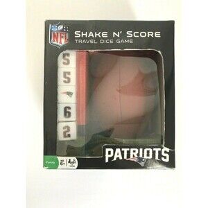 NFL New England Patriots Shake N Score Travel Dice Game NEW